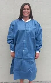Sunrise Industries Lab Coat Ceil Blue Medium Long Sleeves Knee Length – 3600-350