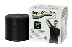 Sup-R Band Exercise Resistance Band, Black, 5 Inch x 50 Yard
