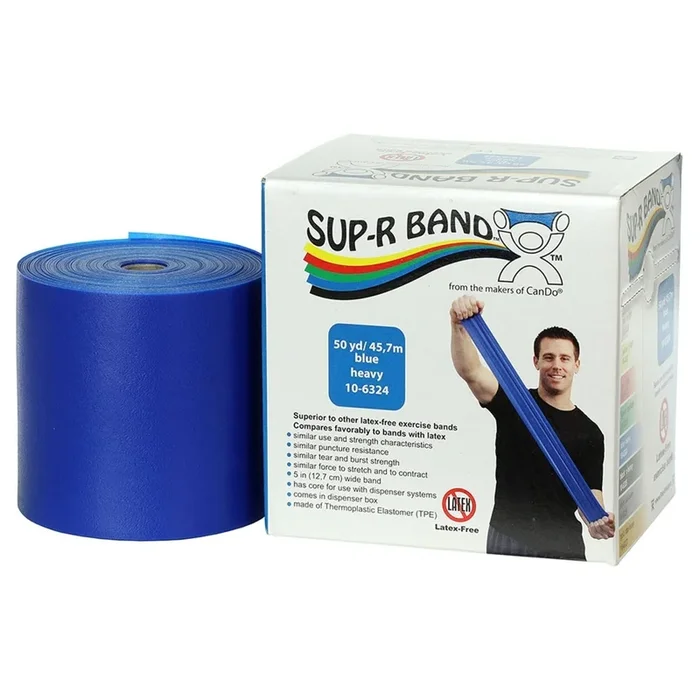 Sup-R Band Exercise Resistance Band, Blue, 5 Inch x 50 Yard
