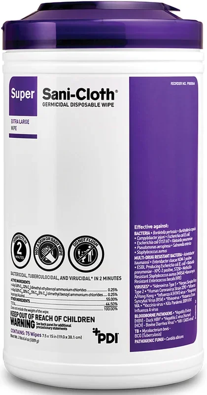 Super Sani-Cloth Germicidal Disposable Wipe
