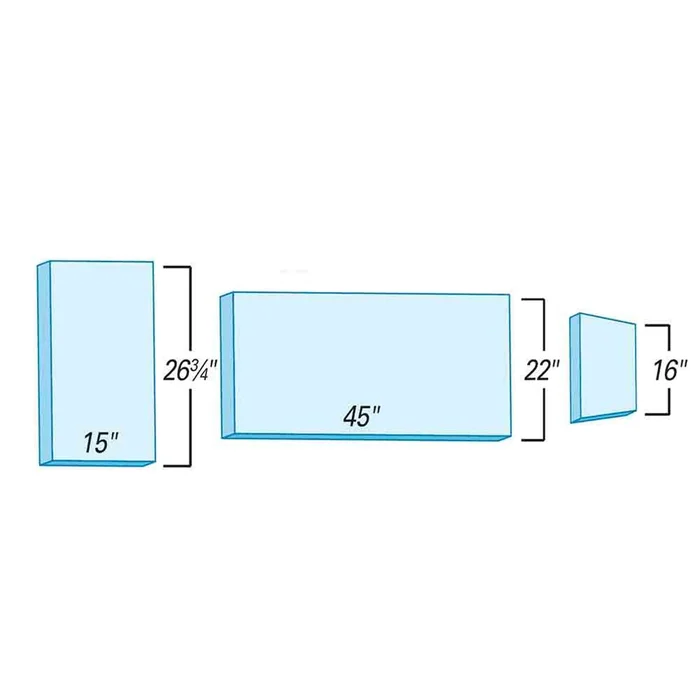 Support Surfaces for Shampaine 2605 NLH, 3-Piece Support Surface for Shampaine 2605 NLH, 3-pc., Premium – 910266FBW