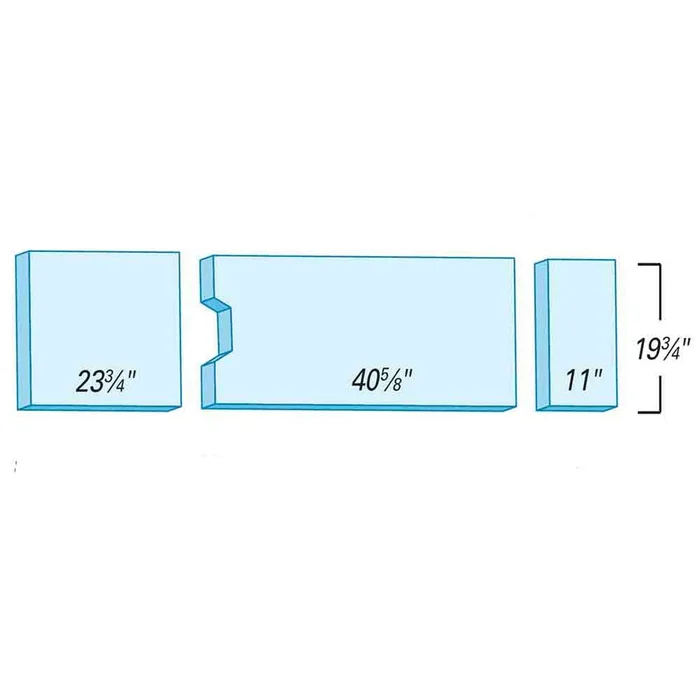 Support Surfaces for Skytron 6001 with Foot Cutout Support Surface for Skytron 6001 with Foot Cutout, Deluxe – 910260XBW