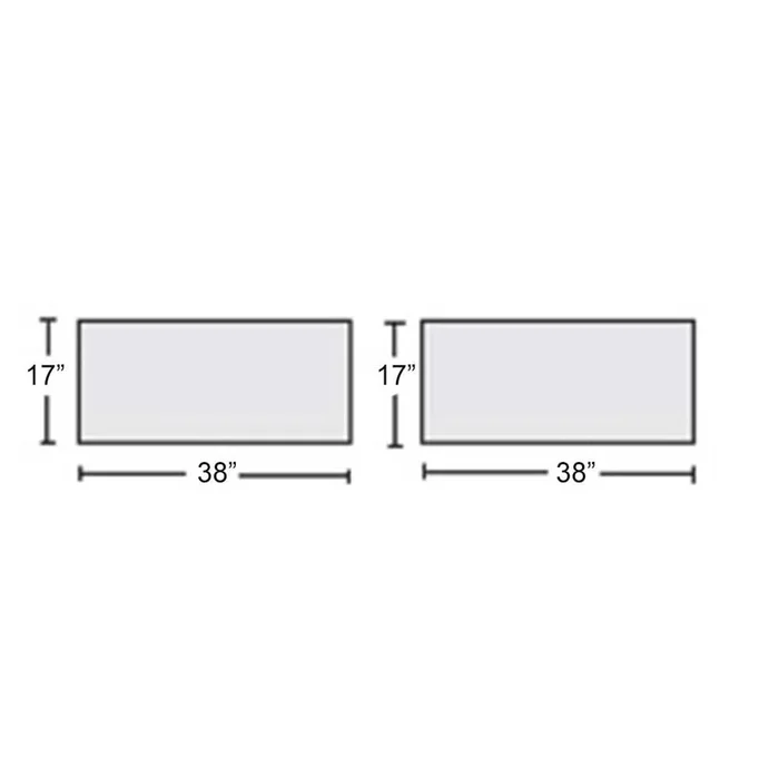 Support Surfaces for Toshiba 900-S-S CT Table, 2-pc. Set Support Surface for Toshiba 900 S-S, 2-Piece CT Table, Premium Saver – 910435CBW
