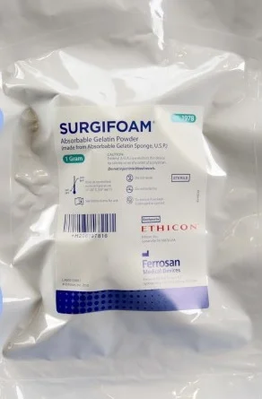 SURGIFOAM Absorbable Gelatin Powder by Ethicon, 6/CS