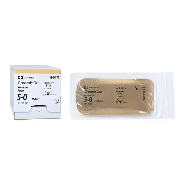 Surgigut Suture 5-0 18″ Chromic Gut Monofilament P-13 Undyed 12/Case