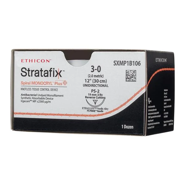 Suture 3-0 12″ Triclosan, Poliglecaprone 25 PS-2 12/Bx