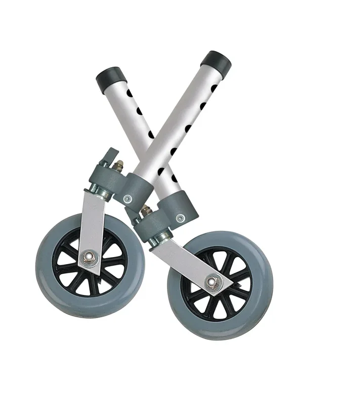 Swivel Lock Walker Wheels, 5″, 1 Pair