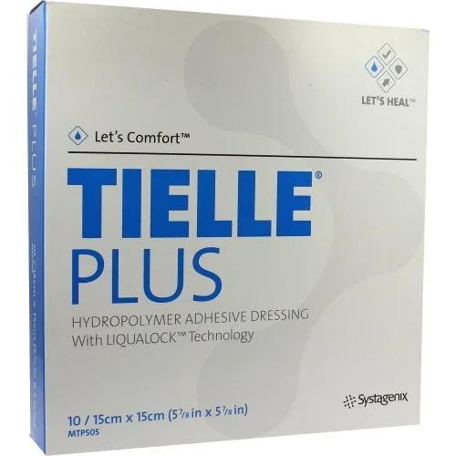 Systagenix TIELLE® Plus Adhesive Hydropolymer Dressing 5-7/8″ x 5-7/8″