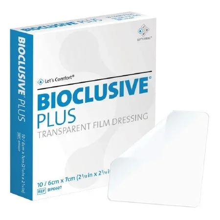 Systagenix Wound Management BIOCLUSIVE Plus Transparent Film Dressing Rectangle 2-3/8 X 2-3/4 Inch 2 Tab Delivery Without Label Sterile – BIP0607