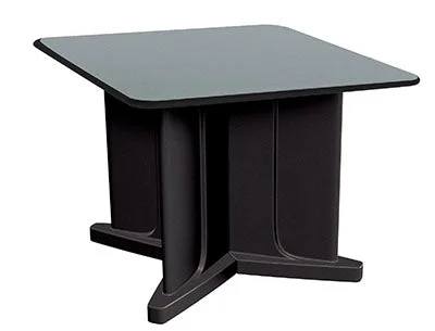 Table, Square Vinyl-Edge, Plain Top, Xbase-Legs, 36″ x 36″ – 15-4817