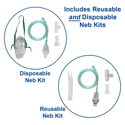 Take a Breath Nebulizer Compressor with Disposable and Reusable Kits