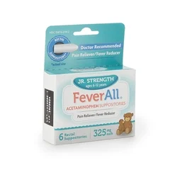 Taro Pain Relief FeverAll® 325 mg Strength Acetaminophen Rectal Suppository 6 per Box - Image 2