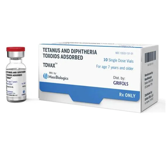 TDVAX Tetanus Toxoid/ Diphtheria Injectable SDV 0.5mL 10/Pk