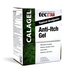 Tec Laboratories Itch Relief Calagel 0.15% – 2% – 0.215% Strength Gel 1/32 oz., 144 EA/BX
