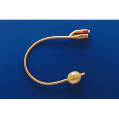 Teleflex Medical Foley Catheter Rusch Gold 2-Way Standard Tip 30 cc Balloon 20 Fr. Silicone Coated Latex