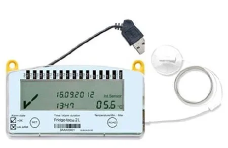 Tempure Scientific LLC Fridge-tag 2L Datalogging Freezer Thermometer Fridge-Tag 2L Fahrenheit / Celsius Removable External Probe Battery Operated – FT2L-ISOF