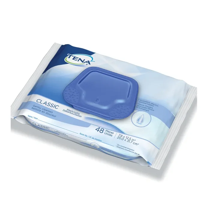 TENA ProSkin™ Classic Personal Cleansing Wipes – Soft Pack – Scented 48 Count