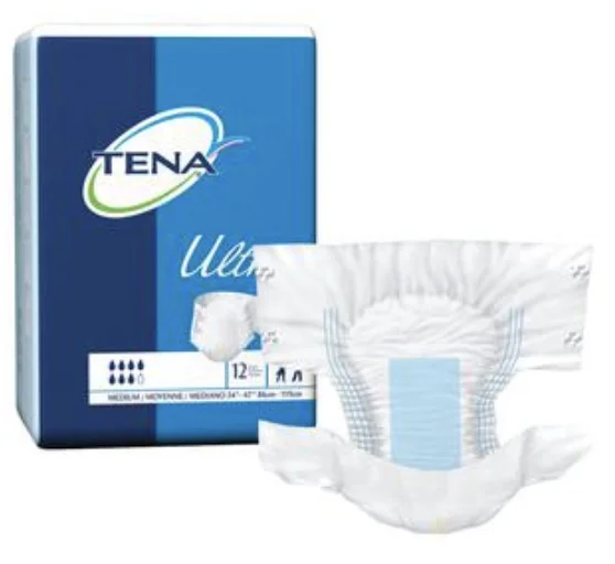 TENA® Ultra Brief, Medium 34″ to 47″ Waist Size 80/CS