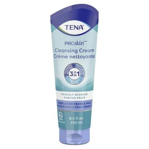 Tena Rinse-Free Body Wash ProSkin Cream 8.5 oz. Tube Mild Scent
