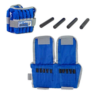 The Adjustable Cuff ankle weight – 10 lb – 20 x 0.5 lb inserts – Blue – pair – 10-3332-2