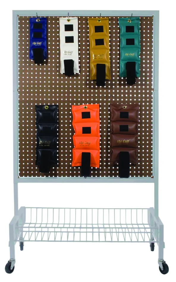 The Cuff Original Ankle and Wrist Weight – 7 Piece Set with Rack – 1 each 1, 2, 3, 4, 5, 7.5, 10