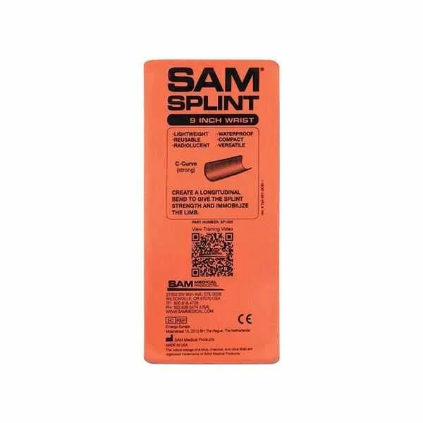 The Seaberg Company SAM Wrist Splint Sam Orange / Blue – SP500-OB-EN