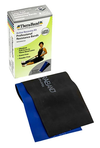 TheraBand Prescription pack, heavy, (blue and black) Latex Free band – 10-1042