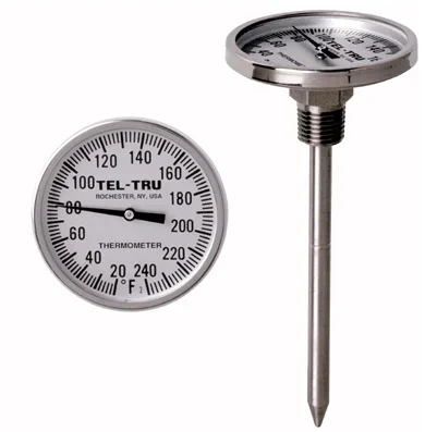 Thermco Laboratory 2” Thermometer 8” Stem