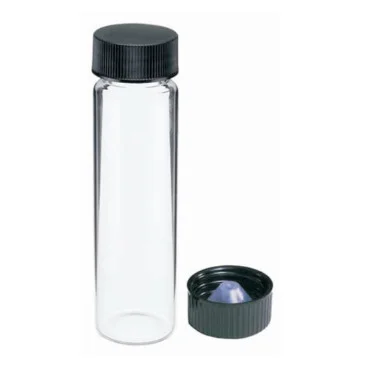 Threaded Vials w/ Attached Caps, Class A, Borosilicate Clear Glass, 4 ml, 144/CA