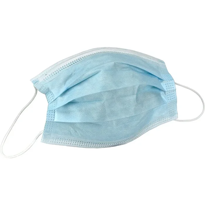 Ticare 3 PLY Disposable Face Mask with Ear Loops and Adjustable Nose Clips (Box of 50) 70-0664-50