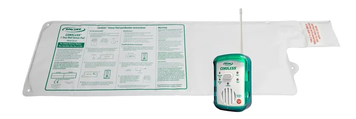 TL-2100G Quiet CordLess® Fall Prevention Monitor with GBT-90 – 10″x30″ CordLess® – 90 day bed pad
