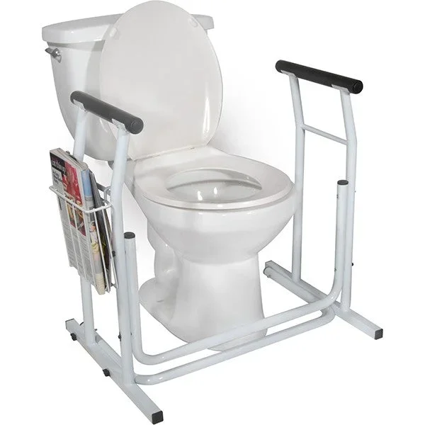 Toilet/Commode Safety Rail with Foam Handles by Drive Medical