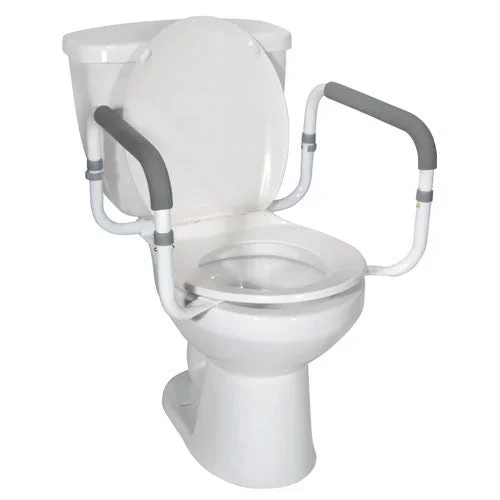 Toilet Safety Rail with Padded Handles