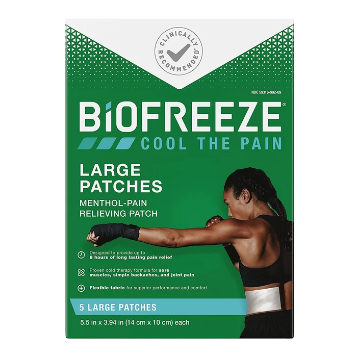 Topical Pain Relief Biofreeze® 5% Strength Menthol Patch