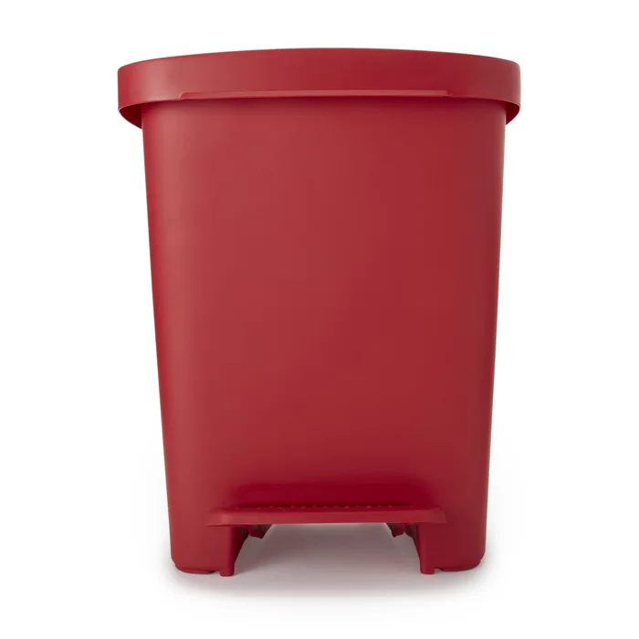 Trash Can McKesson 32 Quart / 8 gal. Red Plastic Rectangular