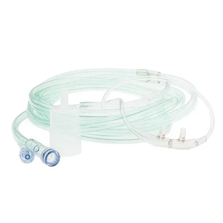 Tri-Anim Health Services ETCO2 Nasal Sampling Cannula with O2 ETCO2 Sampling / O2 Adult Straight Prong / Non-flared Tip – 301-P3600EA