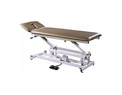 Tri W-G Treatment Table, Motorized Hi-Lo 2 section, 27″ x 76″, 400 lb capacity, w/ casters – 15-5130