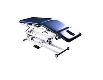 Tri W-G Treatment Table, Motorized Hi-Lo 3 section, elevated center, 27″ x 76″, w/ casters – 15-5135