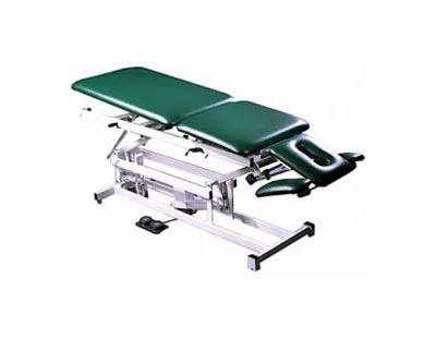 Tri W-G Treatment Table, Motorized Hi-Lo 5 section, elevated ctr, 27″ x 76″, w/ casters – 15-5140