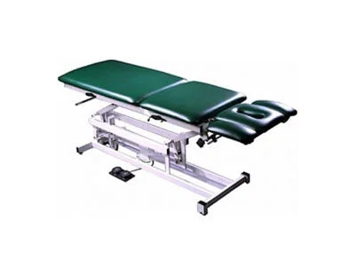 Tri W-G Treatment Table, Motorized Hi-Lo 5 section, fixed center, 27″ x 76″, w/ casters – 15-5141