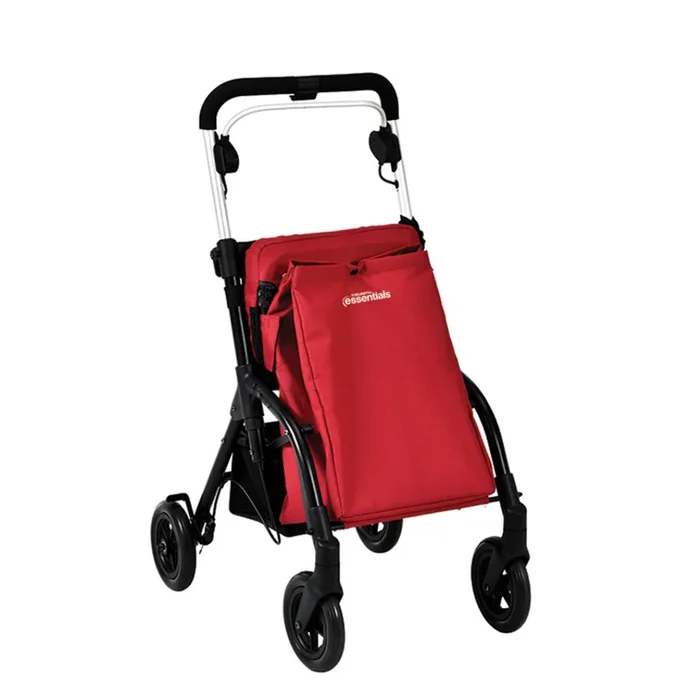 Triumph Mobility Essentials Shopping Rollator with Seat – XL Shopping Storage Bag