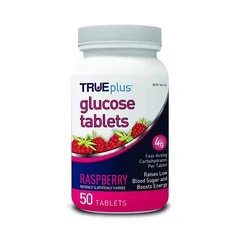 Trividia Glucose Supplement TRUEplus 50 per Bottle Chewable Tablet Raspberry Flavor, 600 EA/CS