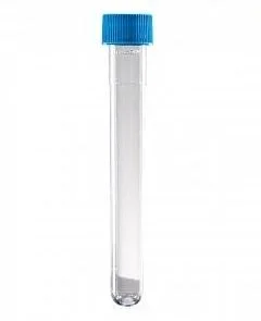 Troy Biologicals Falcon Test Tube Round Bottom Plain 13 X 100 mm 8 mL Blue Screw Cap Polystyrene Tube – 352027