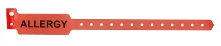 Typenex Medical Typenex Identification Band Alert Wristband Permanent Snap Allergy – 1ALERT01