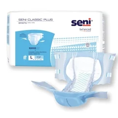 TZMO Seni Classic Plus Unisex Adult Incontinence Brief, Large, Disposable, Moderate Absorbency, 25 EA/PK - Image 4