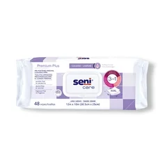 TZMO Seni® Care – Rinse-Free Personal Wipes, Soft, Unscented, 12PK/CS