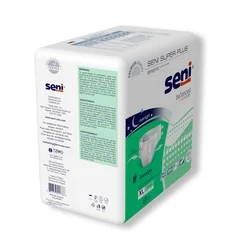 TZMO Seni® Super Plus – X-Large Incontinence Briefs, Disposable, Unisex, Adult, Heavy Absorbency, 4PK/CS - Image 3