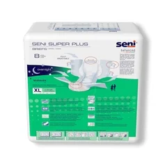 TZMO Seni® Super Plus – X-Large Incontinence Briefs, Disposable, Unisex, Adult, Heavy Absorbency, 4PK/CS - Image 2