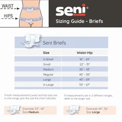 TZMO Seni Super QuatroUnisex Adult Incontinence Brief, Regular, Disposable, Heavy Absorbency, 40 EA/CS - Image 4