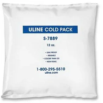 Uline Cold Pack 5-3/4 X 5-1/2 X 1 Inch Reusable – S-7889
